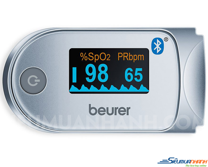Máy đo nồng độ oxy trong máu SpO2 và nhịp tim Beurer PO60
